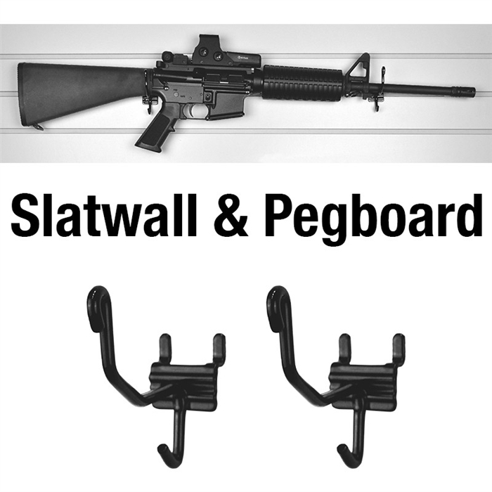 Gridwall Gun Cradle, Retail Supplies, Gridwall Gun Storage, Wall Rack